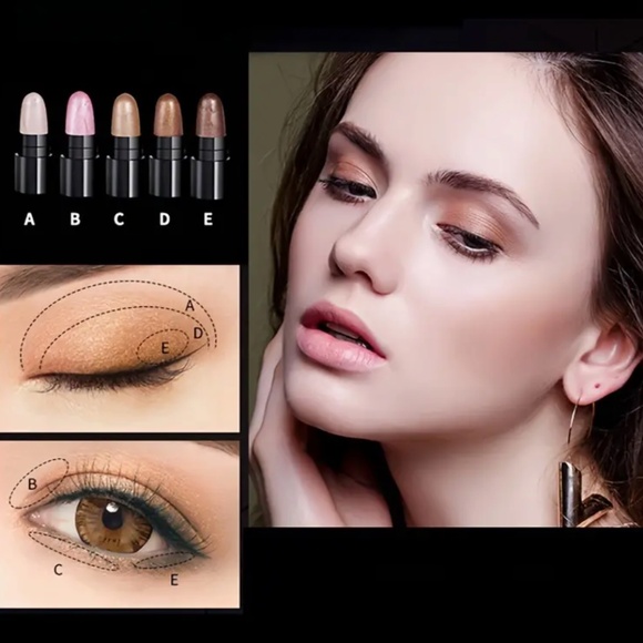 12Pcs/Set Eyeshadow Stick Set Pearly Glitter Shimmer Durable Eyeshadow   - NWT - Picture 5 of 6